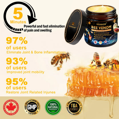 ✅Official Store: Honeybee-Venom Pain-Relief Bone Healing Cream👨‍⚕️Health Canada Professional Certification(Reducing joint swelling, pain, stiffness, redness, warmth, soreness, and joint fatigue)