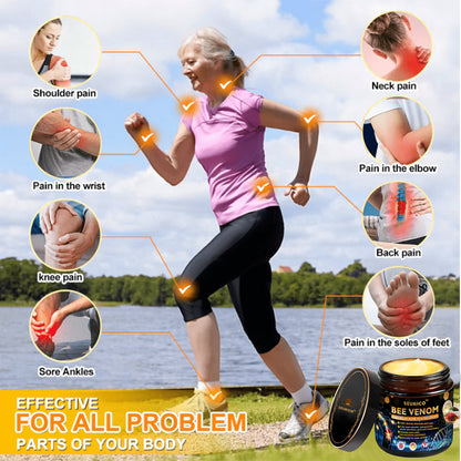 ✅Official Store: Honeybee-Venom Pain-Relief Bone Healing Cream👨‍⚕️Health Canada Professional Certification(Reducing joint swelling, pain, stiffness, redness, warmth, soreness, and joint fatigue)