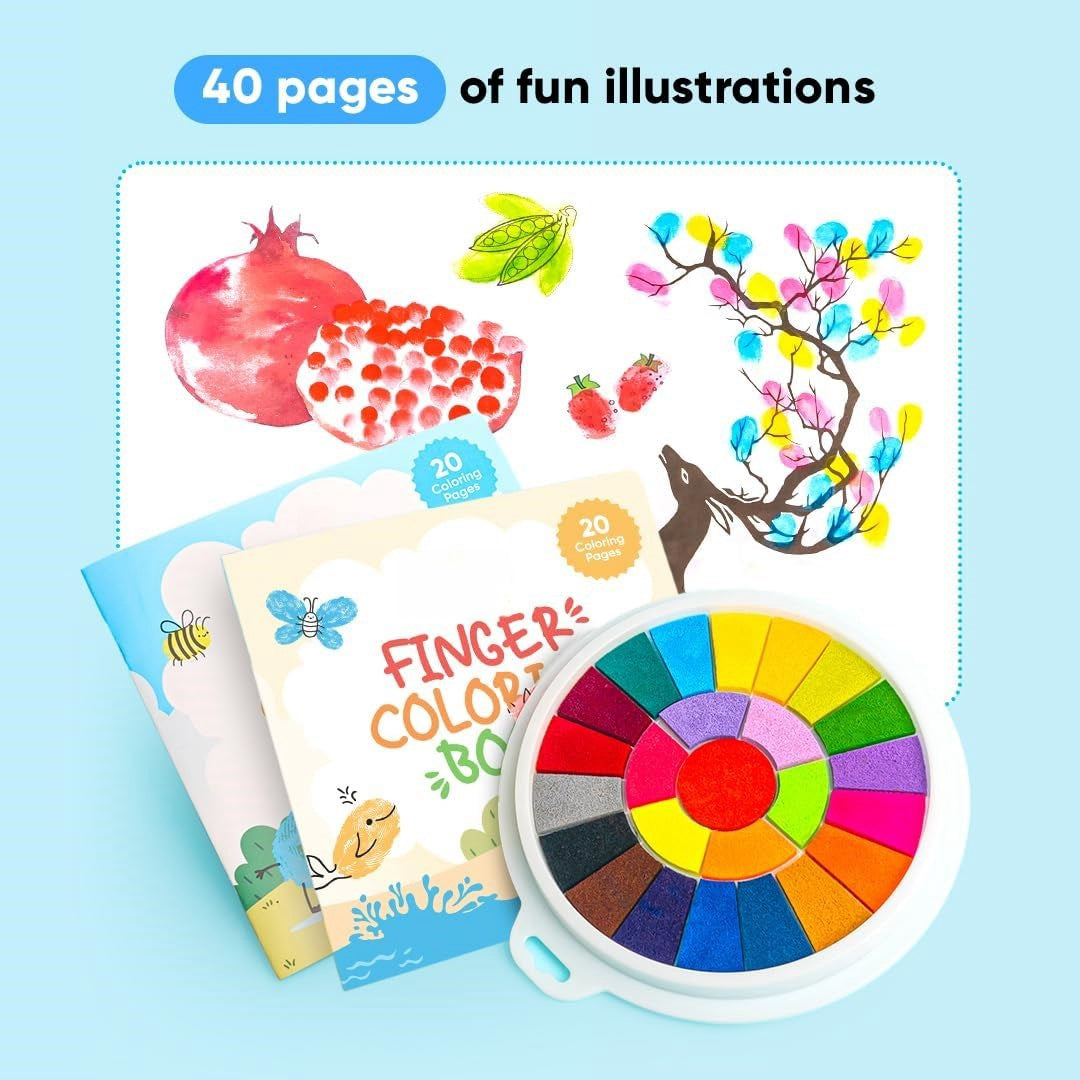 🌟Funny finger painting kit ~ Vibrant Colors, Mess-Free Fun