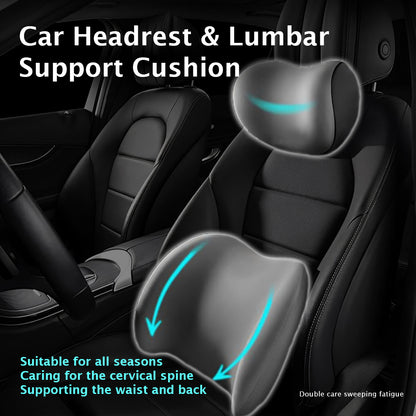 ⚡🔥Limited Time Only: Get 50% Off Now!🎁 Car Headrest & Lumbar Support Cushion