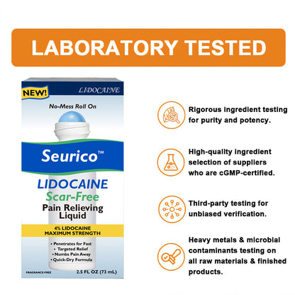 ✅Official Store: Seurico™ Lidocaine Scar-Free Pain Relief Healing Liquid👨‍⚕️USA Osteopathic Medical Association （AAOS）Approved(Reducing joint swelling, pain, stiffness, redness, warmth, soreness and joint fatigue )