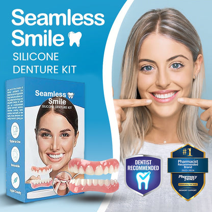 ⚡🔥Limited Time Only: Get 50% Off Now!🎁 [Official Brand Store] Seamless Smile Silicone Denture Kit