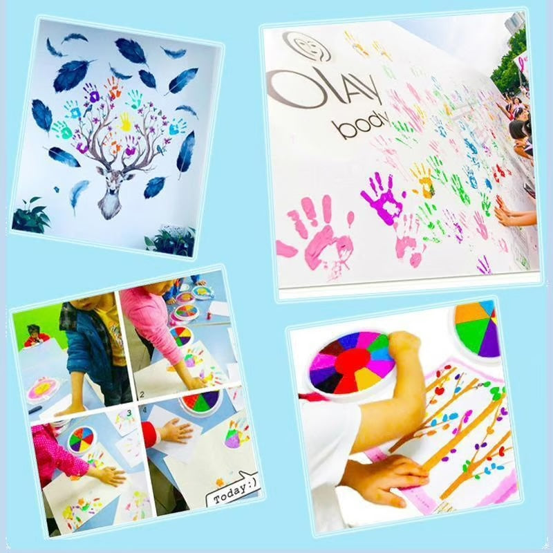 🌟Funny finger painting kit ~ Vibrant Colors, Mess-Free Fun