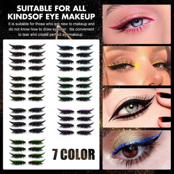 Buy 1 Get 1 Free(2 pcs)🔥2023 New Reusable Eyeliner And Eyelash Stickers