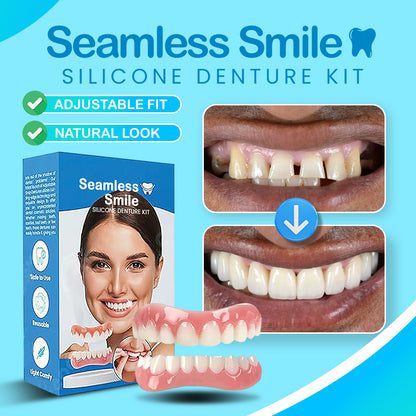 ⚡🔥Limited Time Only: Get 50% Off Now!🎁 [Official Brand Store] Seamless Smile Silicone Denture Kit