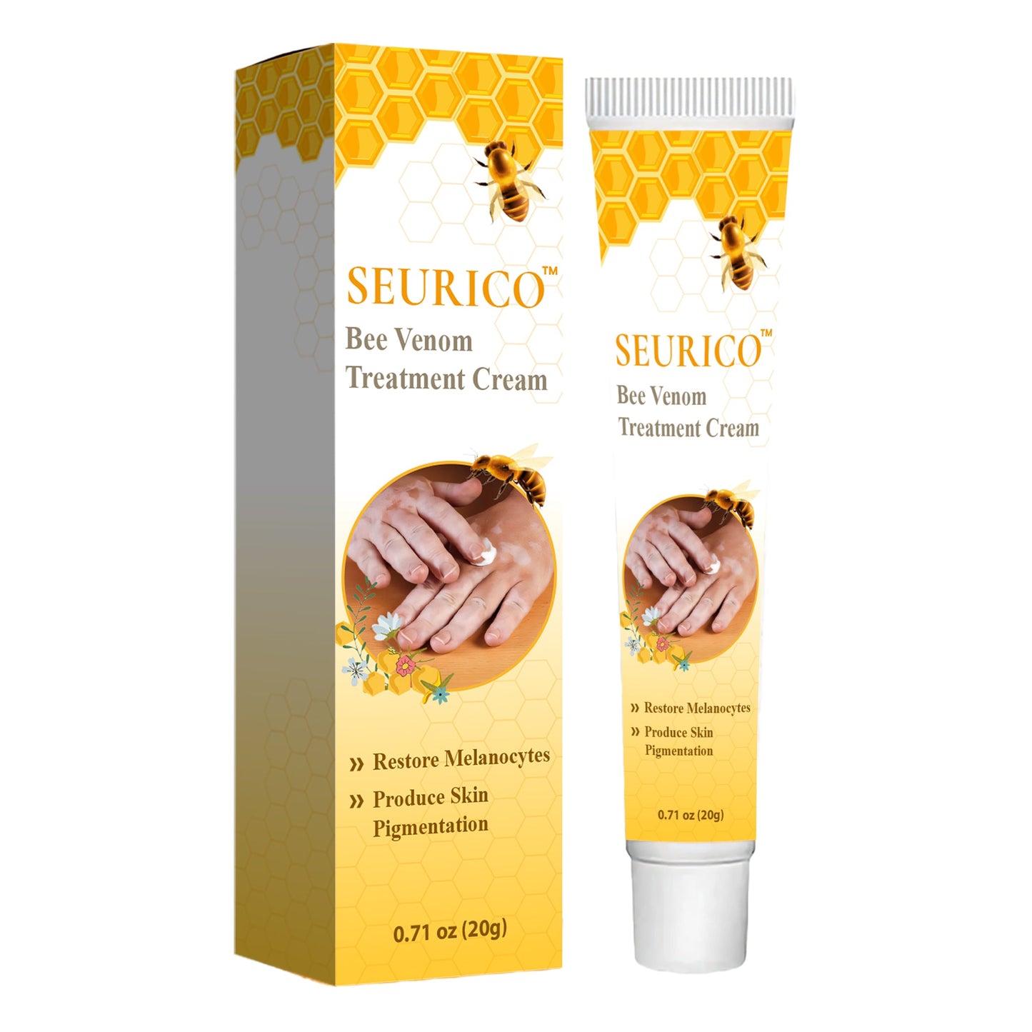 🎄 Holiday Sale Extravaganza: Enjoy 50% Off! 🎁  Seurico™ Bee Venom Vitiligo Treatment Cream